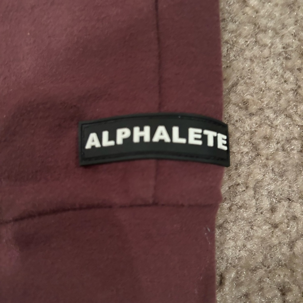 Alphalete Burgundy Jogger Pants - Picture 6 of 6